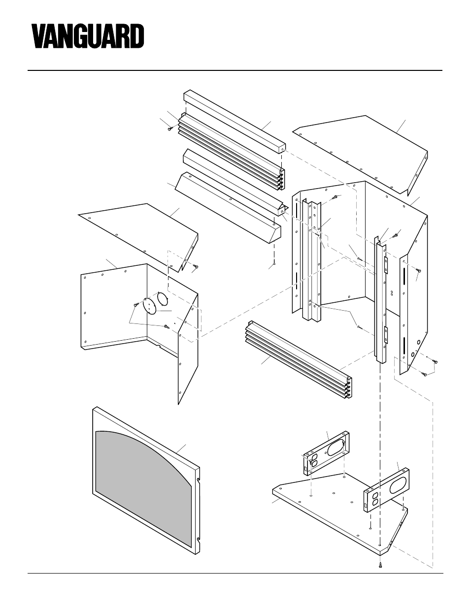 Unvented propane/lp gas fireplace, Illustrated parts breakdown, Fireplace vsgf28pva | Vanguard Heating VSGF28PTC User Manual | Page 26 / 32