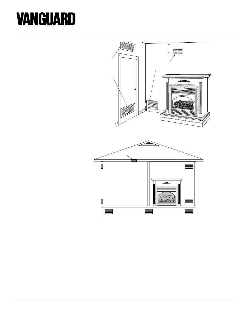 Unvented propane/lp gas fireplace, Air for combustion and ventilation, Continued | Ventilation air | Vanguard Heating VSGF28PTC User Manual | Page 6 / 32