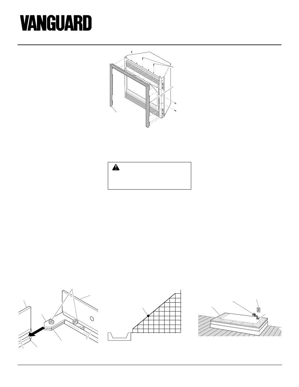 Unvented propane/lp gas fireplace, Installation, Continued | Installation clearances, Conventional fireplace installation | Vanguard Heating VSGF28PTC User Manual | Page 8 / 32