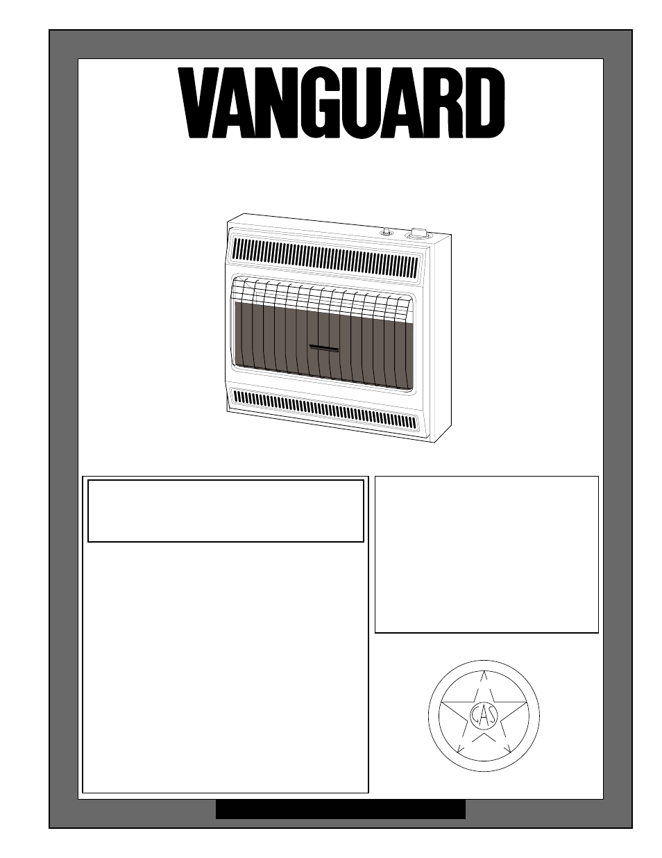 Vanguard Heating VGN30 User Manual | 28 pages