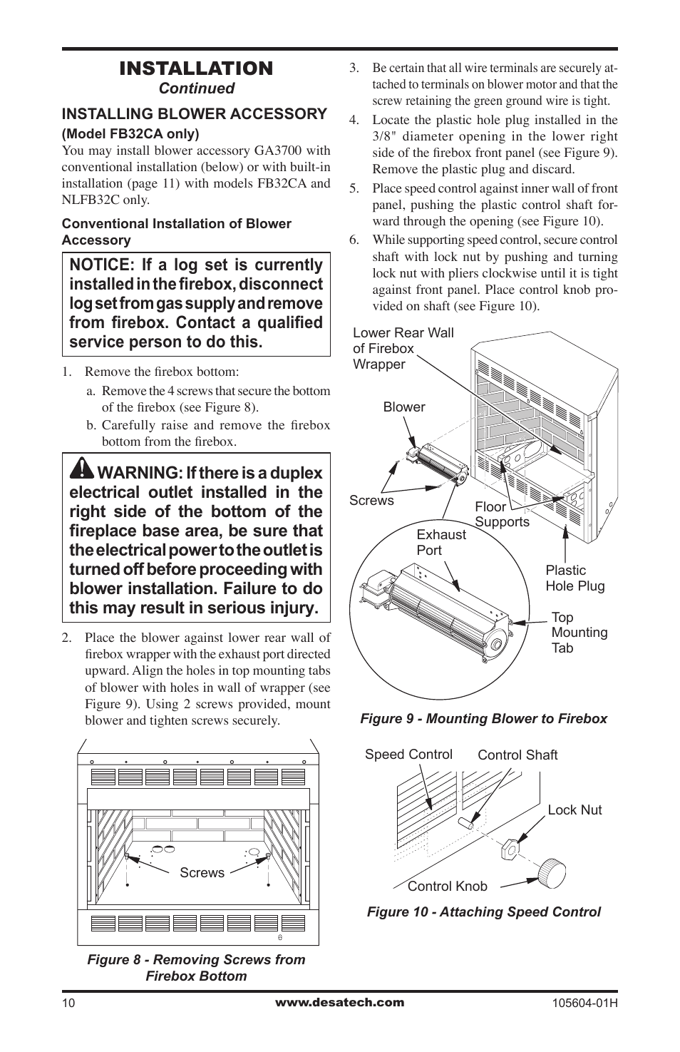 Installation | Vanguard Heating LogMate FB32NCA User Manual | Page 10 / 24