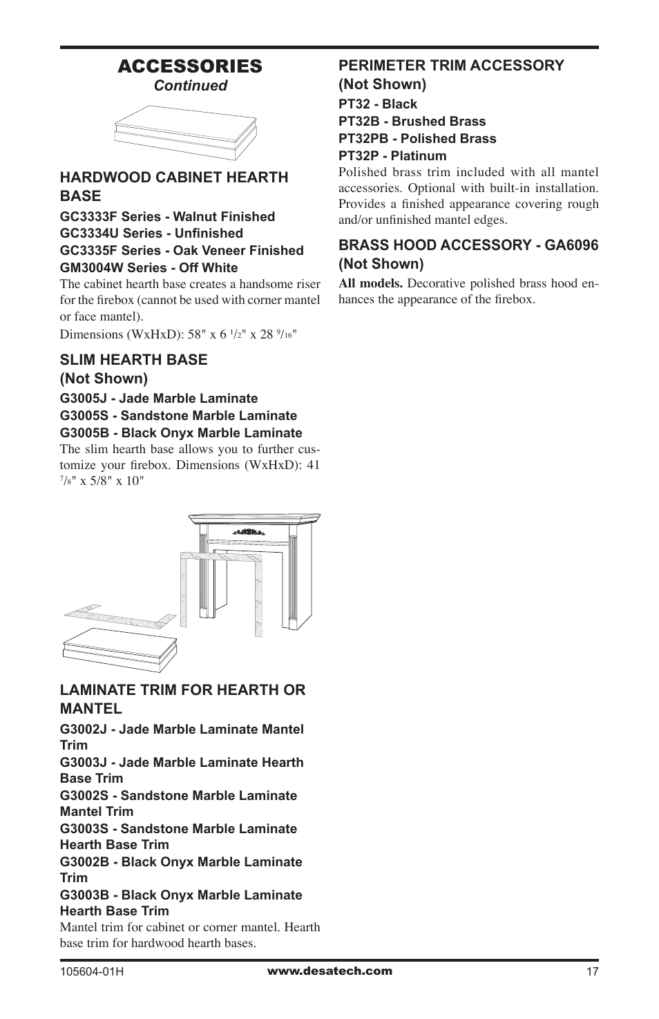 Accessories | Vanguard Heating LogMate FB32NCA User Manual | Page 17 / 24