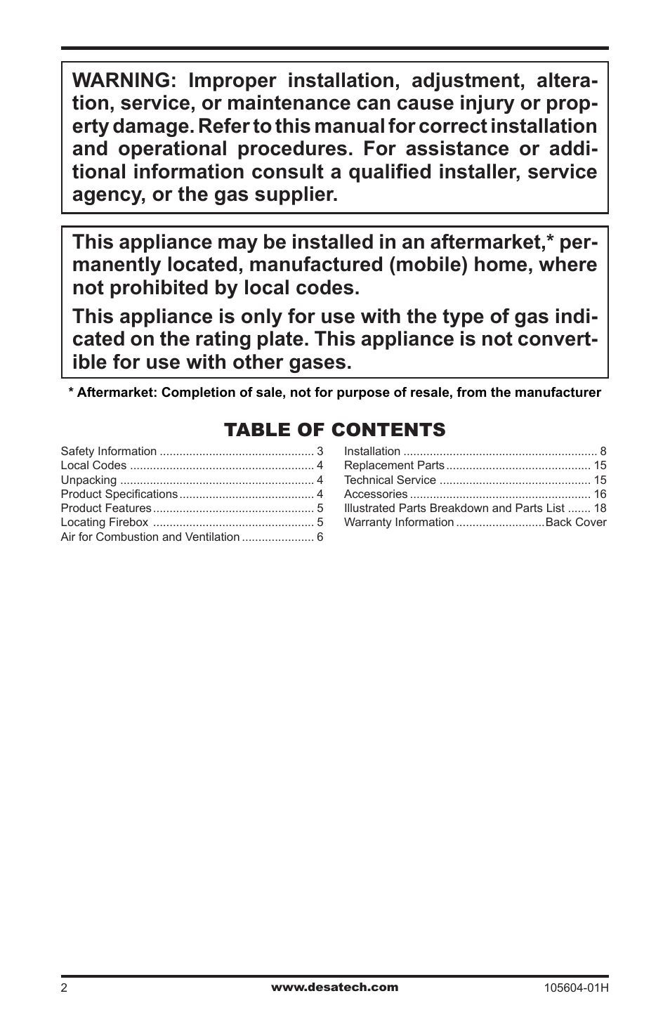 Vanguard Heating LogMate FB32NCA User Manual | Page 2 / 24