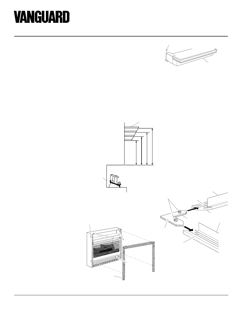 Compact classic hearth fireplace vmh26nr, Installation, Optional mantel installation | Vanguard Heating VMH26NR User Manual | Page 10 / 30