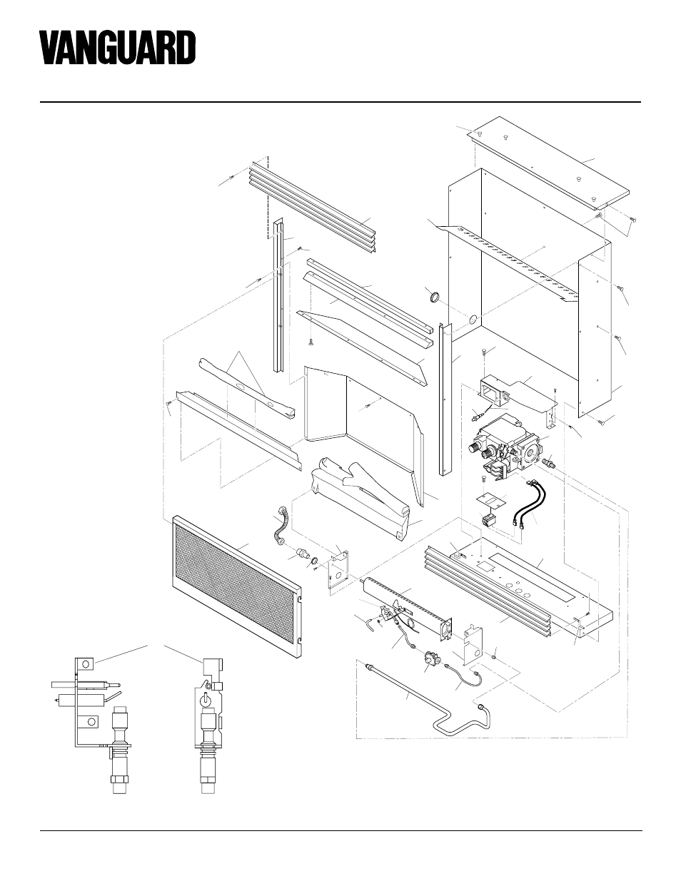 Compact classic hearth fireplace vmh26nr, Illustrated parts breakdown, Vmh26nr | Vanguard Heating VMH26NR User Manual | Page 28 / 30