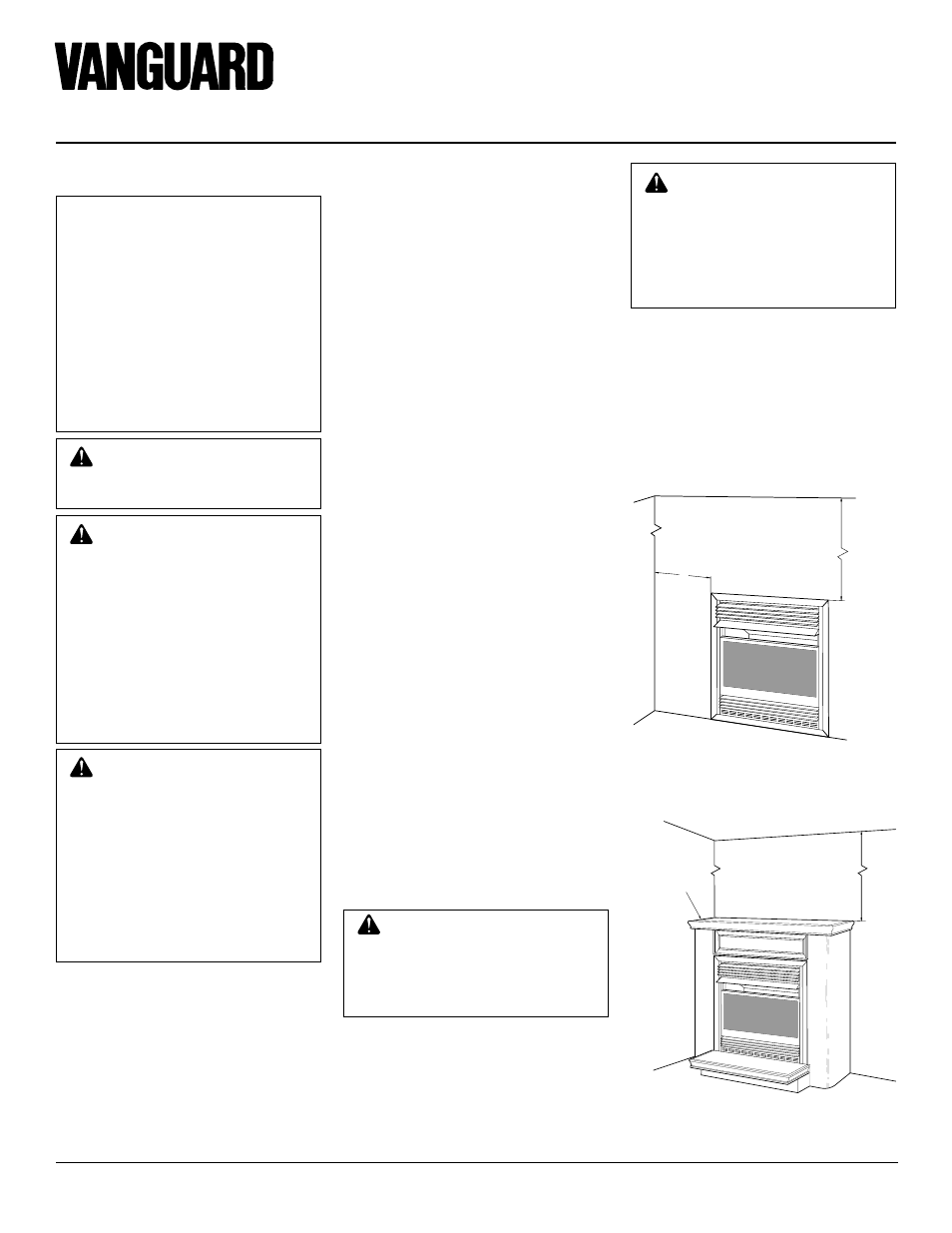 Compact classic hearth fireplace vmh26nr, Installation, Check gas type | Installation items, Locating fireplace | Vanguard Heating VMH26NR User Manual | Page 8 / 30