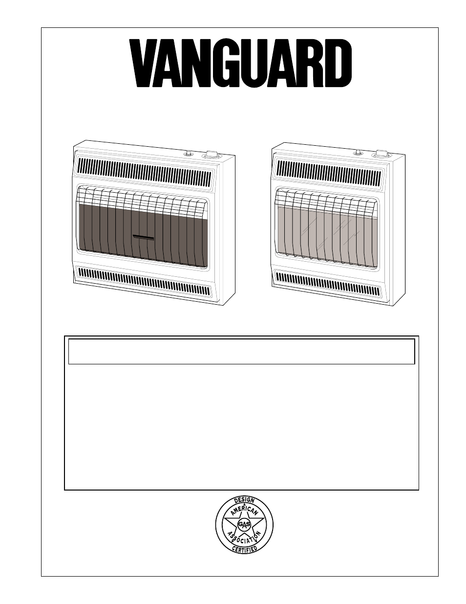 Vanguard Heating VP2000BB User Manual | 32 pages