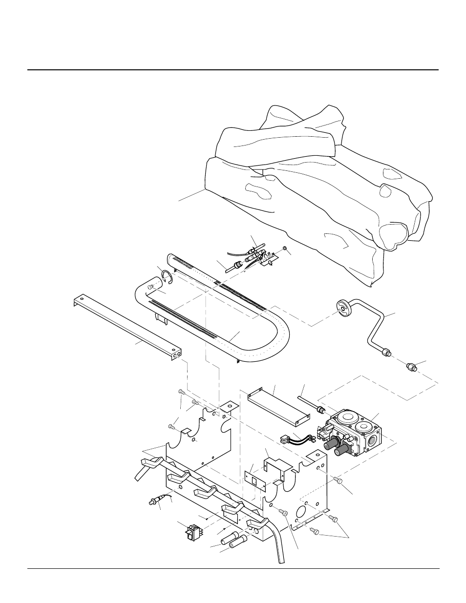 Illustrated parts breakdown | Vanguard Heating UNVENTED (VENT-FREE) PROPANE/LP GAS LOG HEATER User Manual | Page 22 / 26