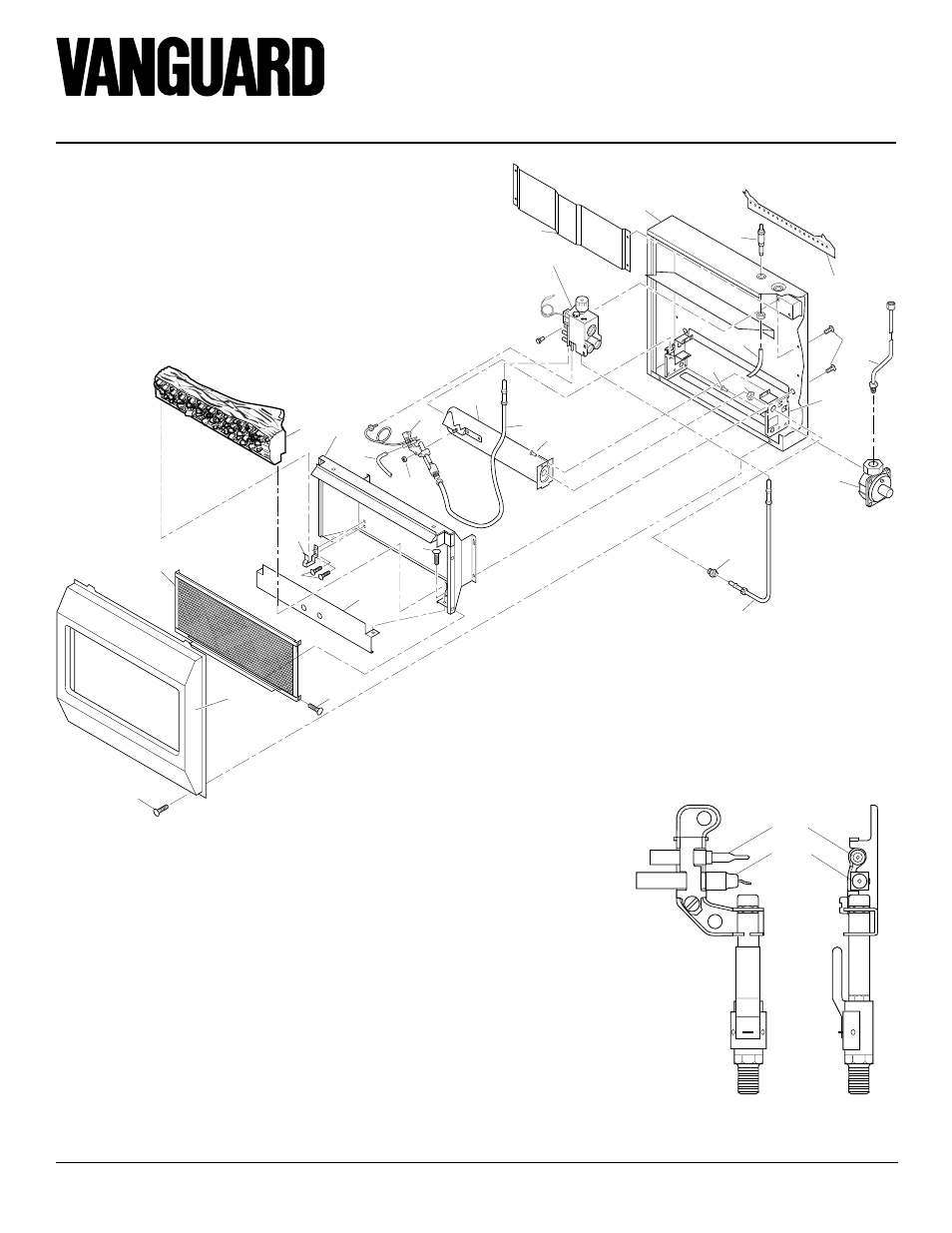 Gas residential heaters, Illustrated parts breakdown, Vmh3000tps | Vanguard Heating VMH3000TPS User Manual | Page 20 / 24