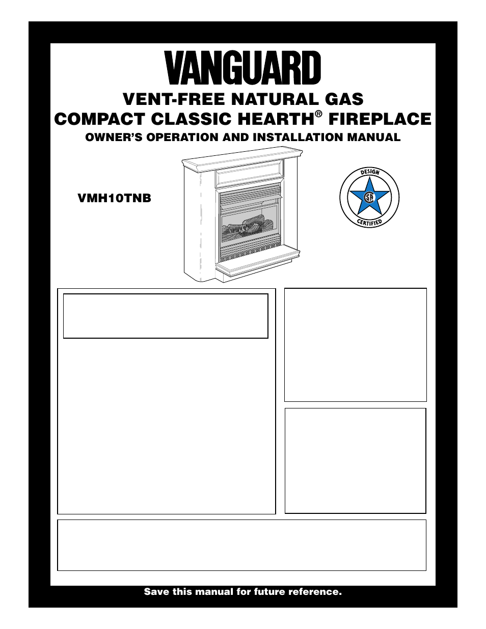 Vanguard Heating VMH10TNB User Manual | 28 pages