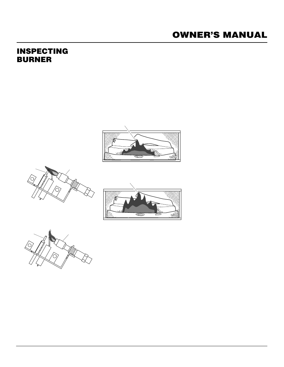 Owner’s manual, Inspecting burner | Vanguard Heating VMH10TNB User Manual | Page 19 / 28