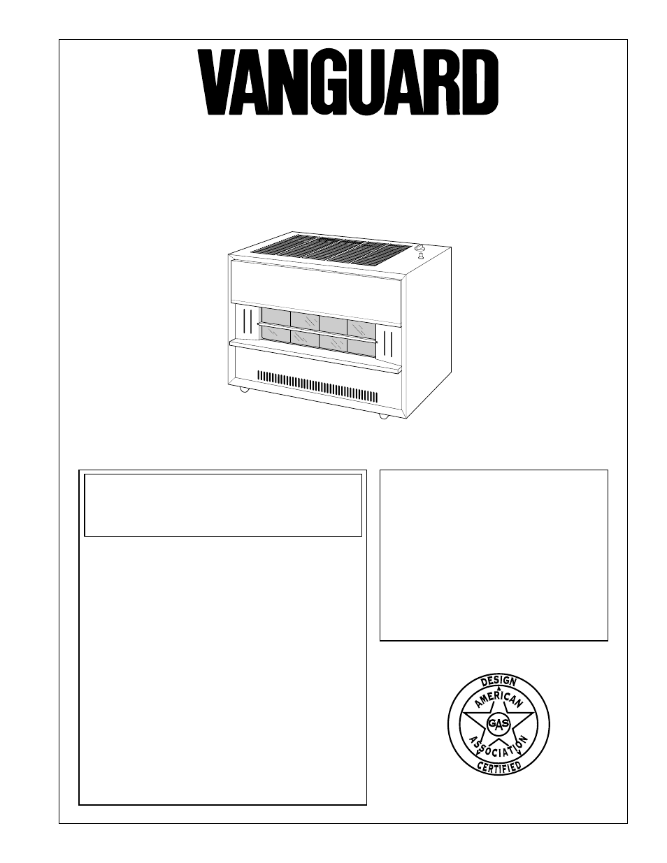 Vanguard Heating GVB35P User Manual | 40 pages