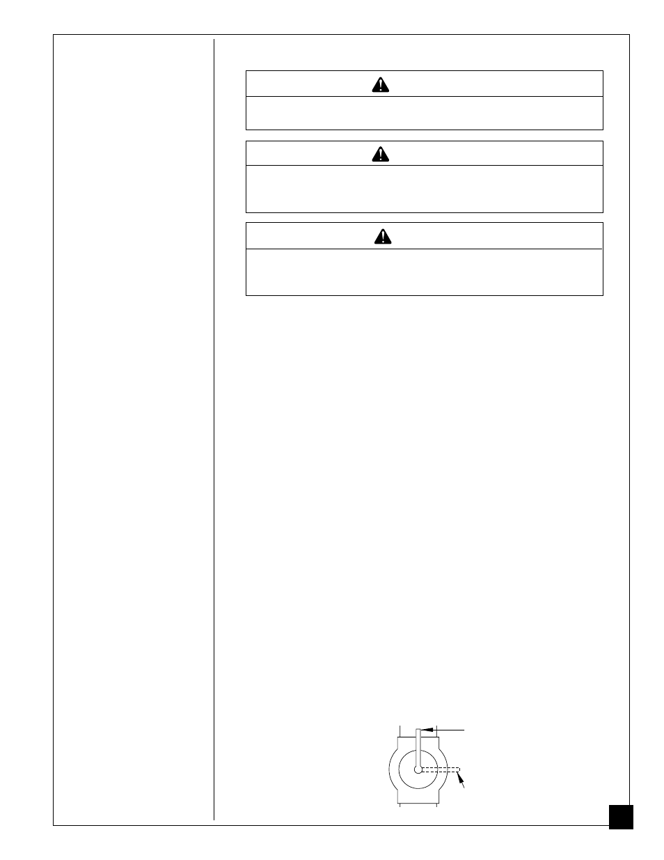 Installing heater, Warning, Caution | Vanguard Heating GVB35P User Manual | Page 13 / 40
