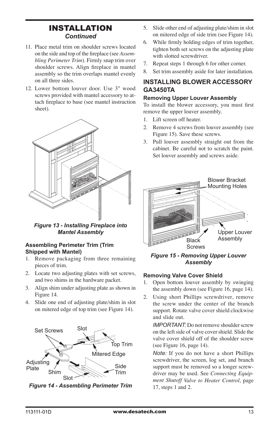 Installation | Vanguard Heating VMH26TPC User Manual | Page 13 / 32