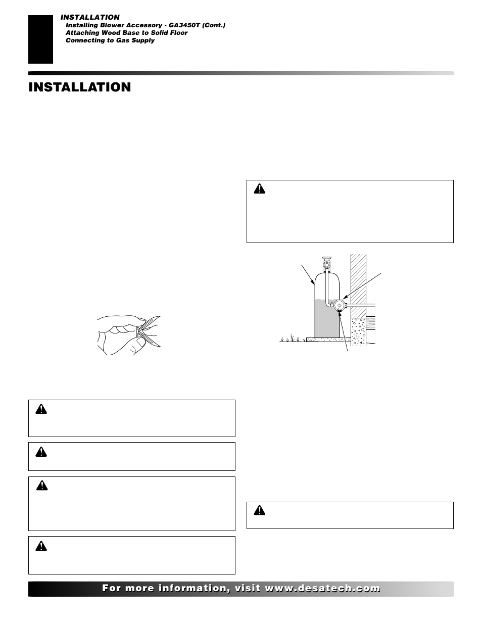 Installation, Continued | Vanguard Heating VMH26TPB User Manual | Page 14 / 30