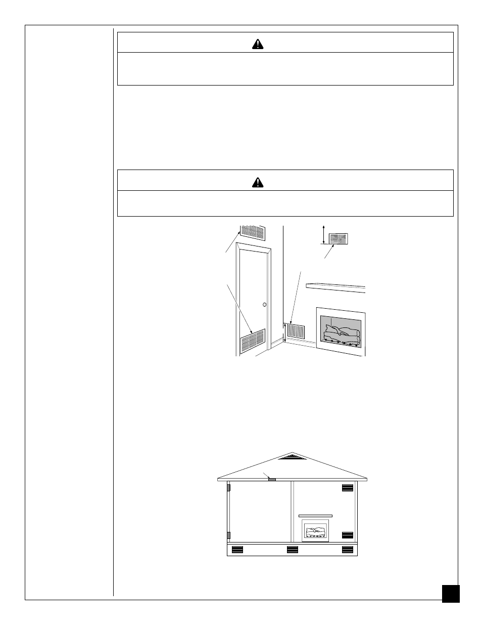 Warning, Air for combustion and ventilation, Continued | Ventilation air from outdoors | Vanguard Heating VS24PR User Manual | Page 7 / 32