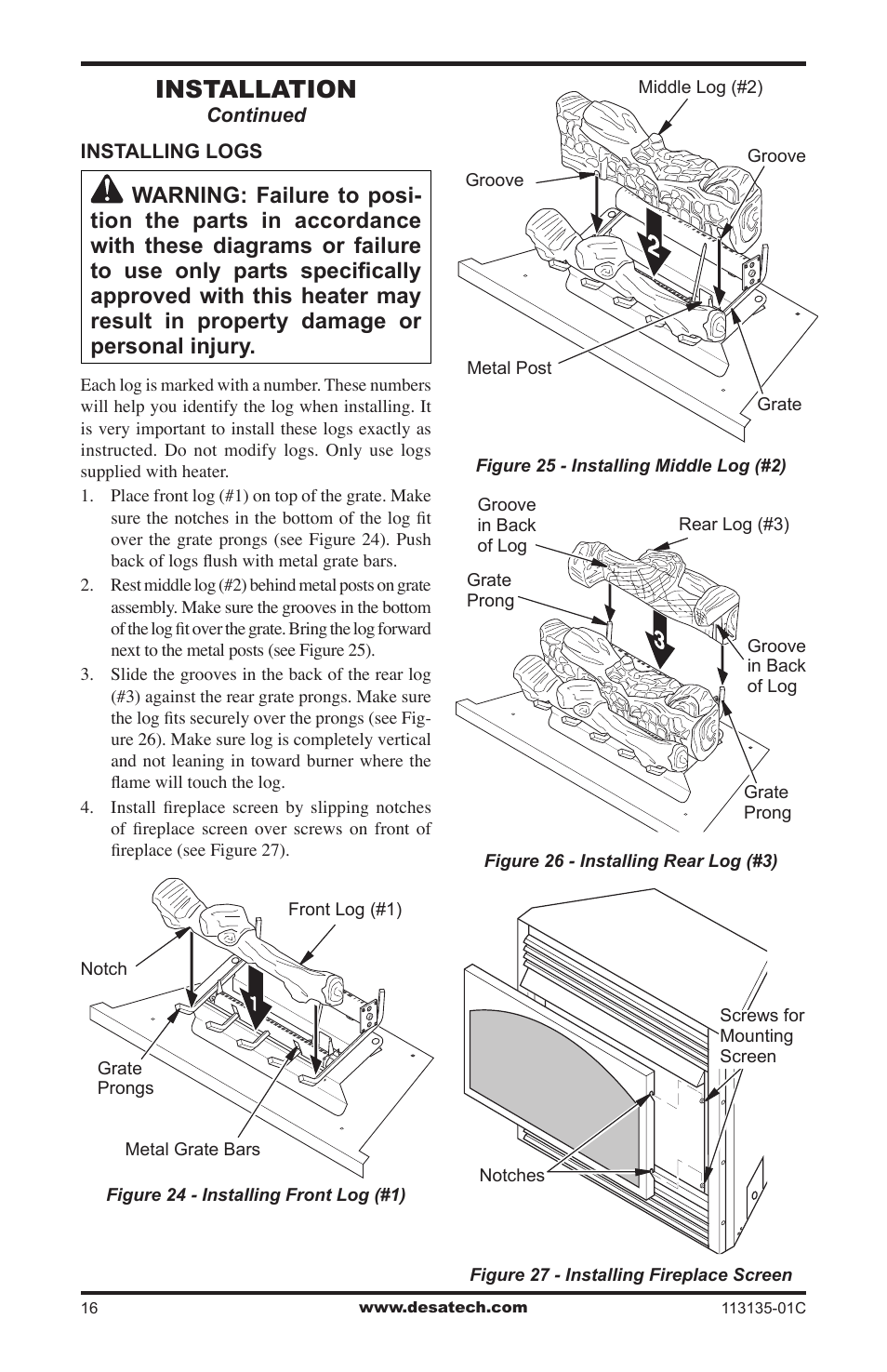 Installation | Vanguard Heating VSGF-28PTE User Manual | Page 16 / 32