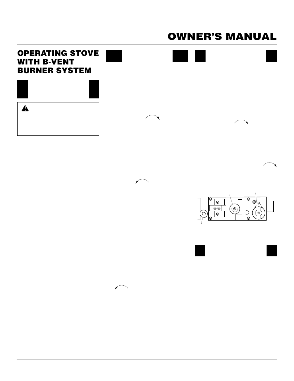 Owner’s manual, Operating stove with b-vent burner system | Vanguard Heating SBVBN(C) User Manual | Page 19 / 32