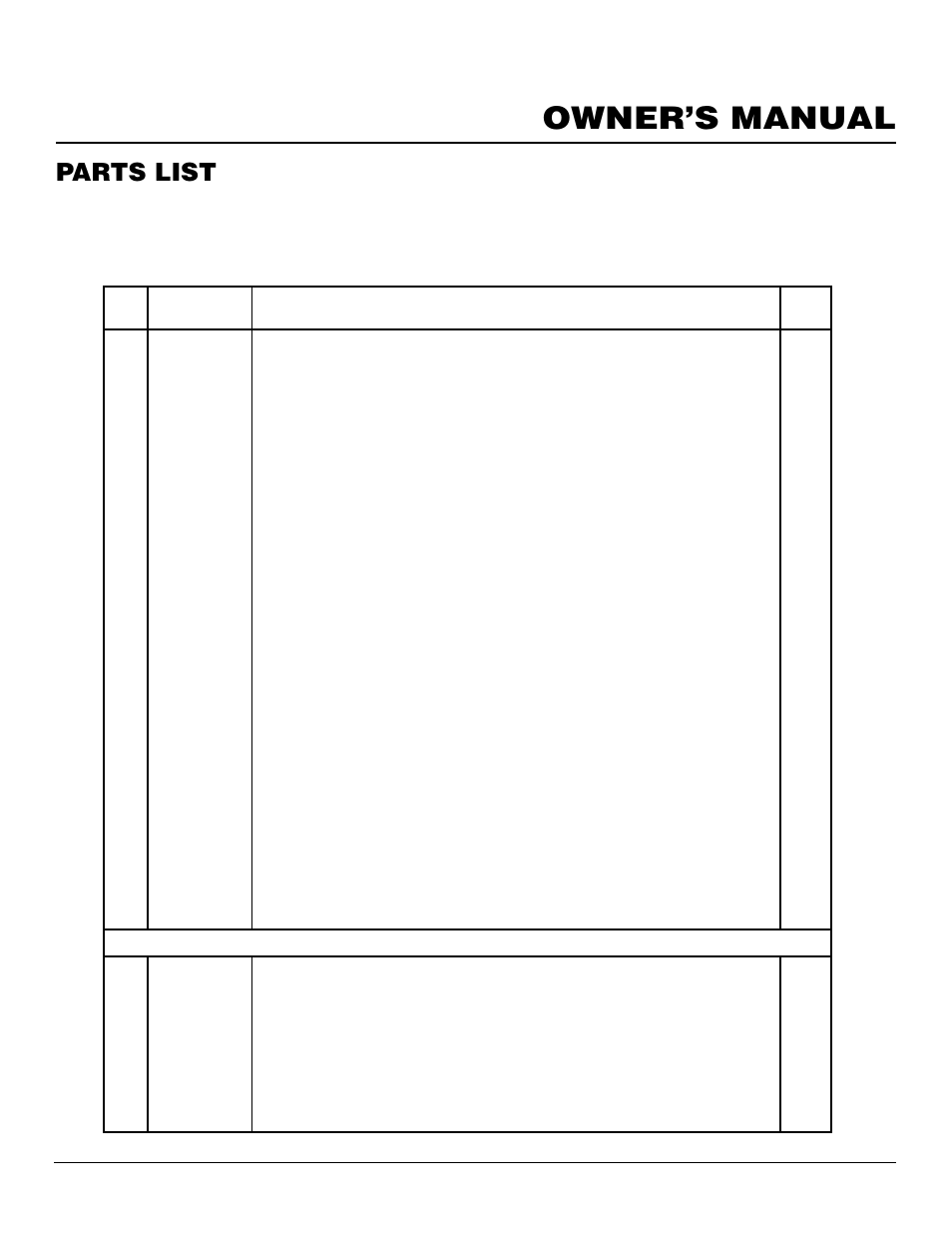 Owner’s manual, Parts list, Amity™ scivfc(*) series pscivfc(*) series | Vanguard Heating SBVBN(C) User Manual | Page 31 / 32