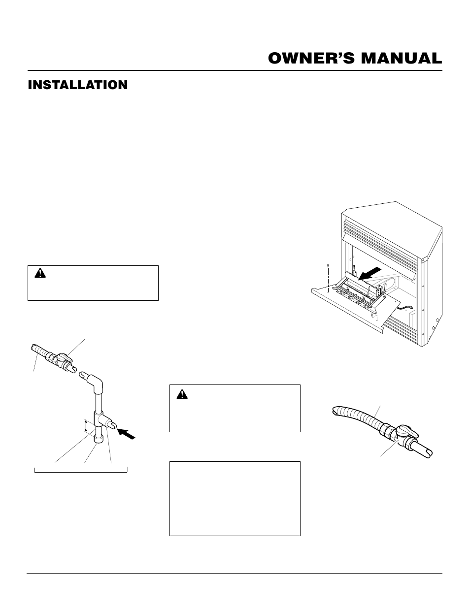 Owner’s manual, Installation | Vanguard Heating VSGF28NTC User Manual | Page 11 / 32