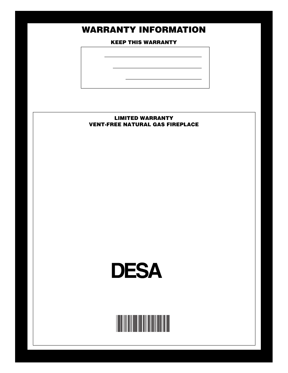 Warranty information, International | Vanguard Heating VSGF28NTC User Manual | Page 32 / 32