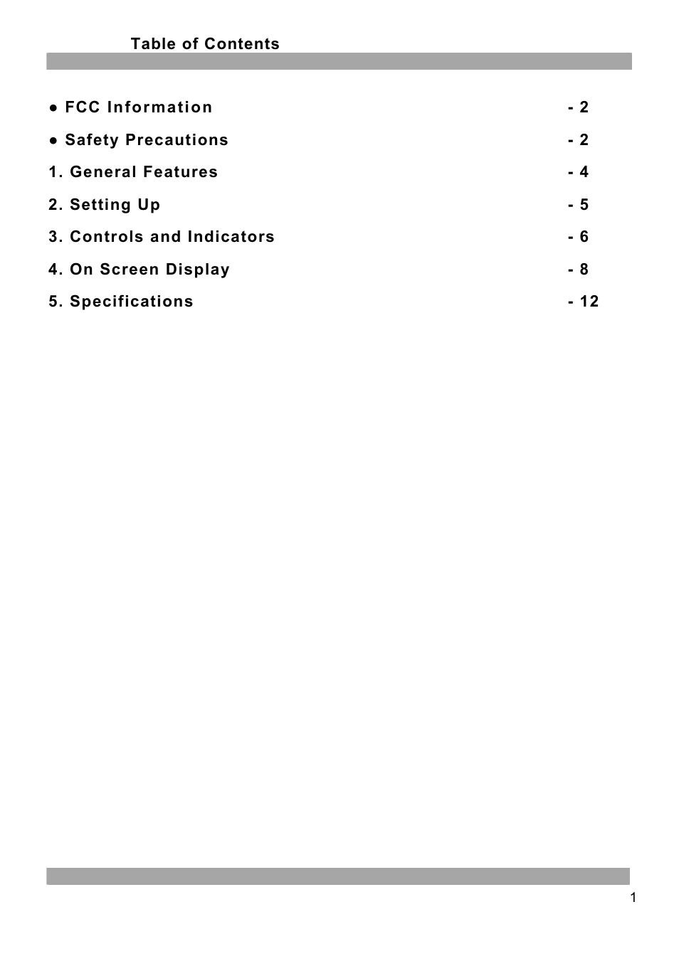 Vista Imaging VFSM15 User Manual | Page 2 / 16