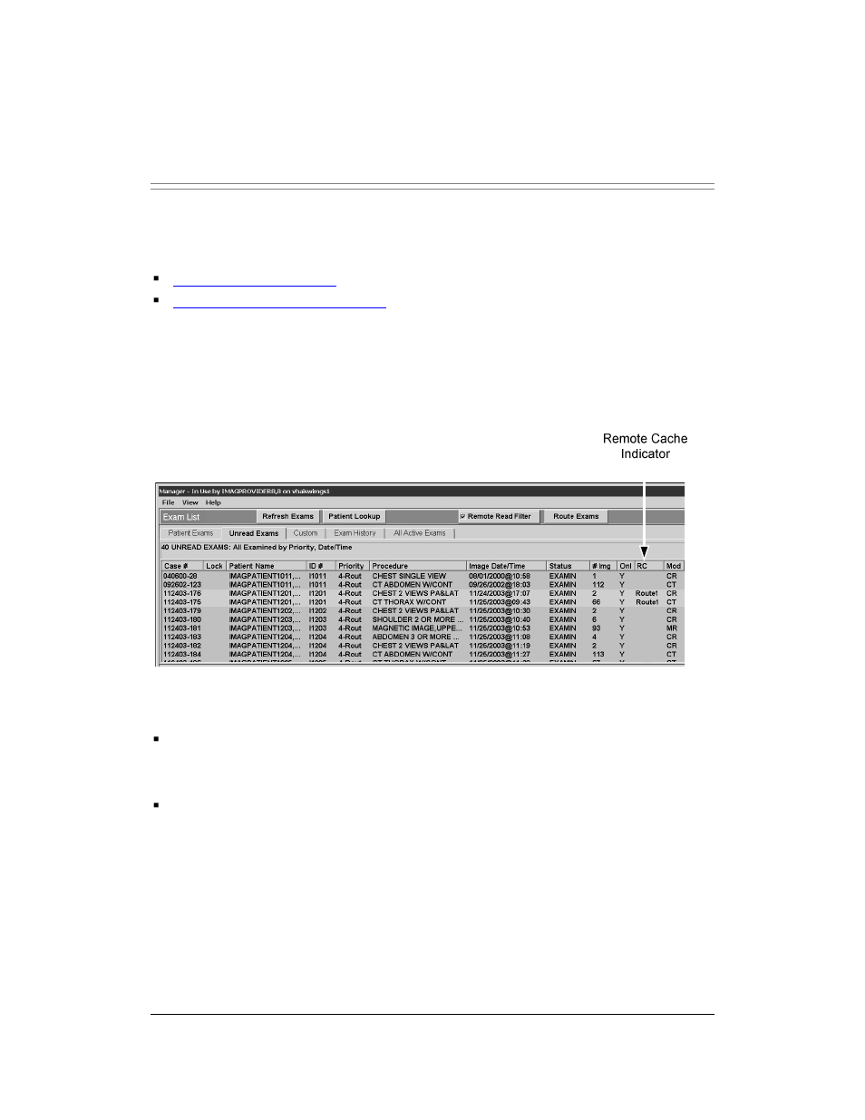 Using vistarad in a routing system, Displaying routed exams, Routing gateway menu options | Vista Imaging Vista Routing User Manual | Page 67 / 97