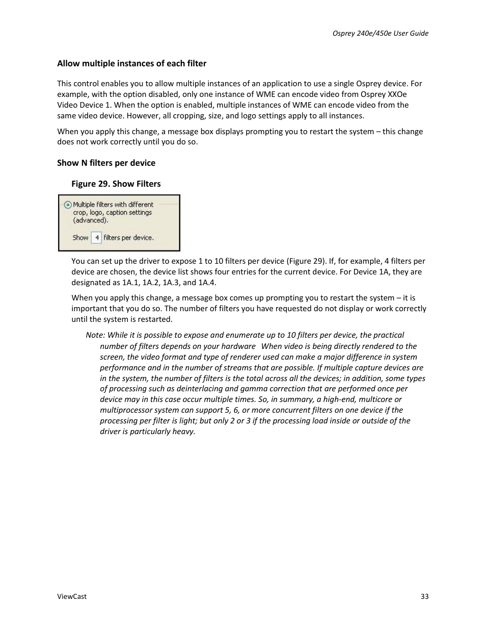 ViewCast Osprey-450e User Manual | Page 39 / 98