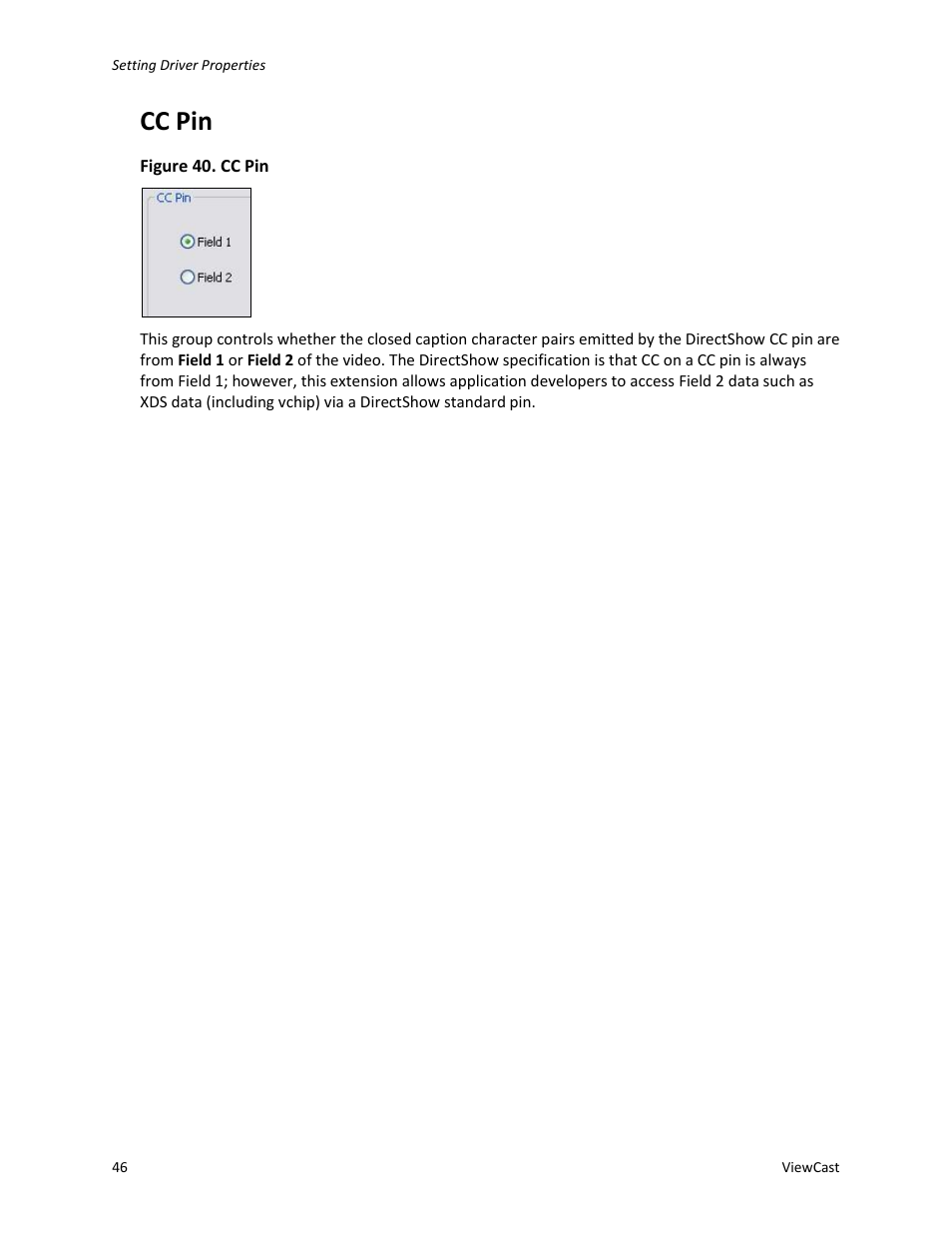 Cc pin | ViewCast Osprey-450e User Manual | Page 52 / 98
