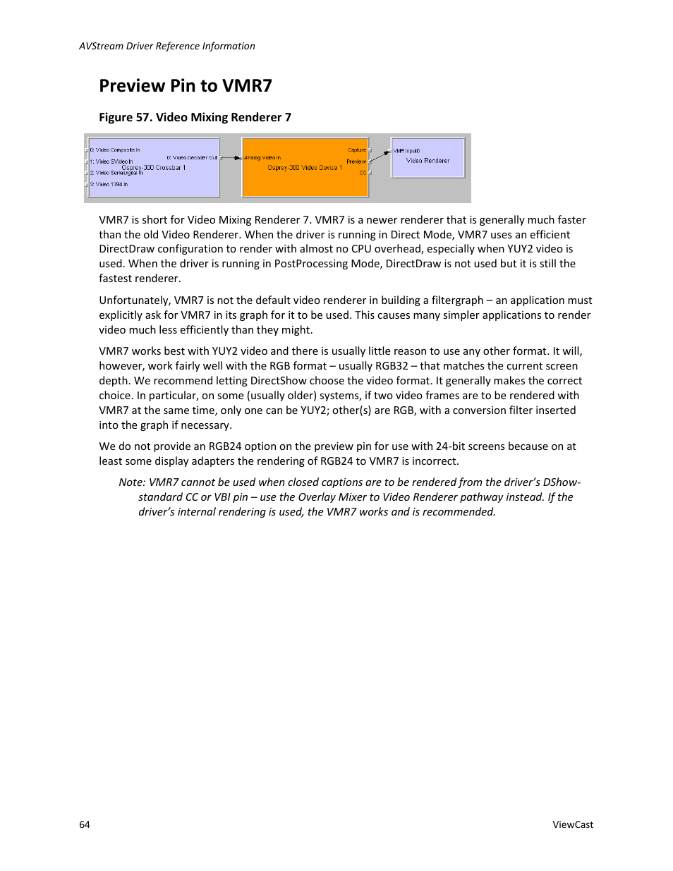 Preview pin to vmr7 | ViewCast Osprey-450e User Manual | Page 70 / 98