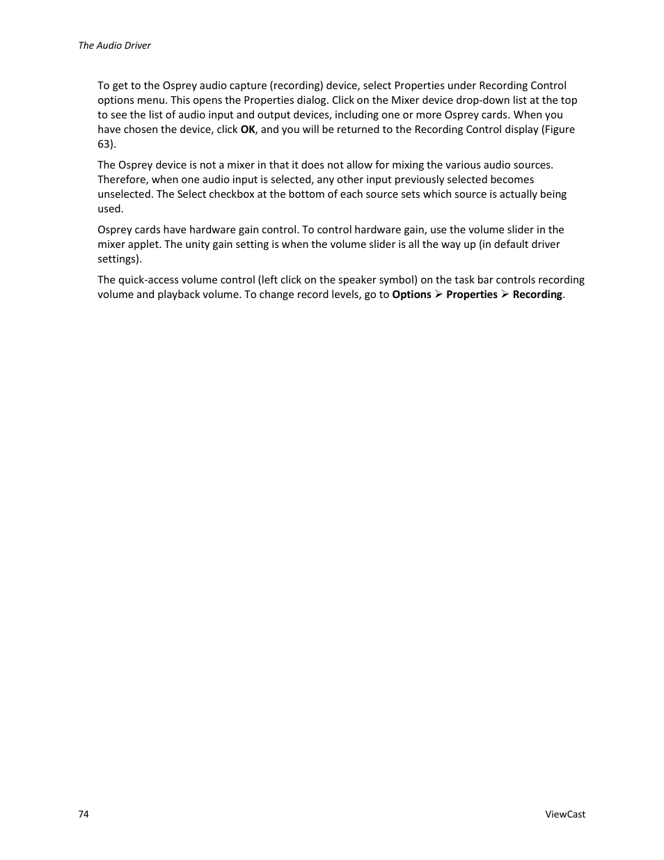 ViewCast Osprey-450e User Manual | Page 80 / 98