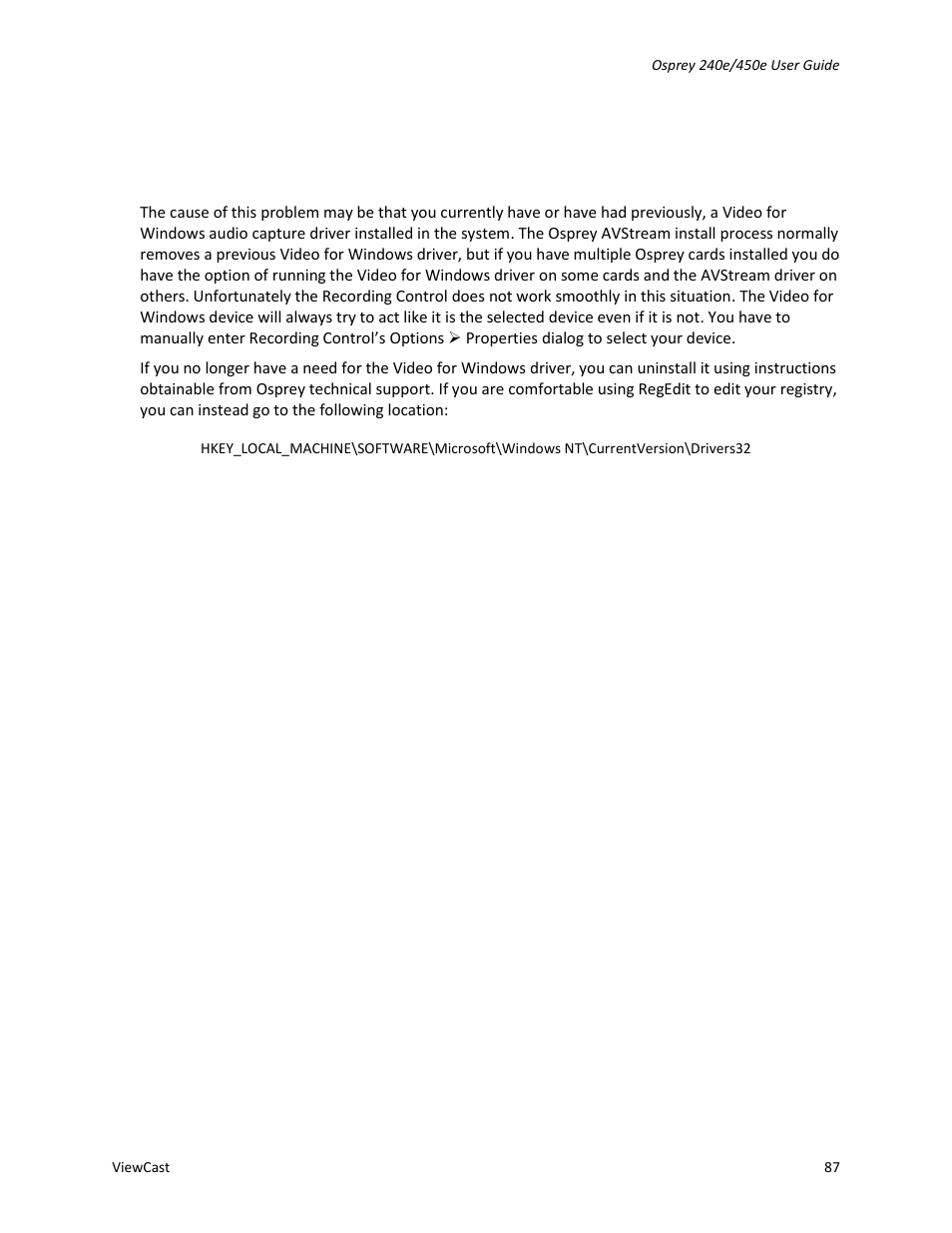ViewCast Osprey-450e User Manual | Page 93 / 98