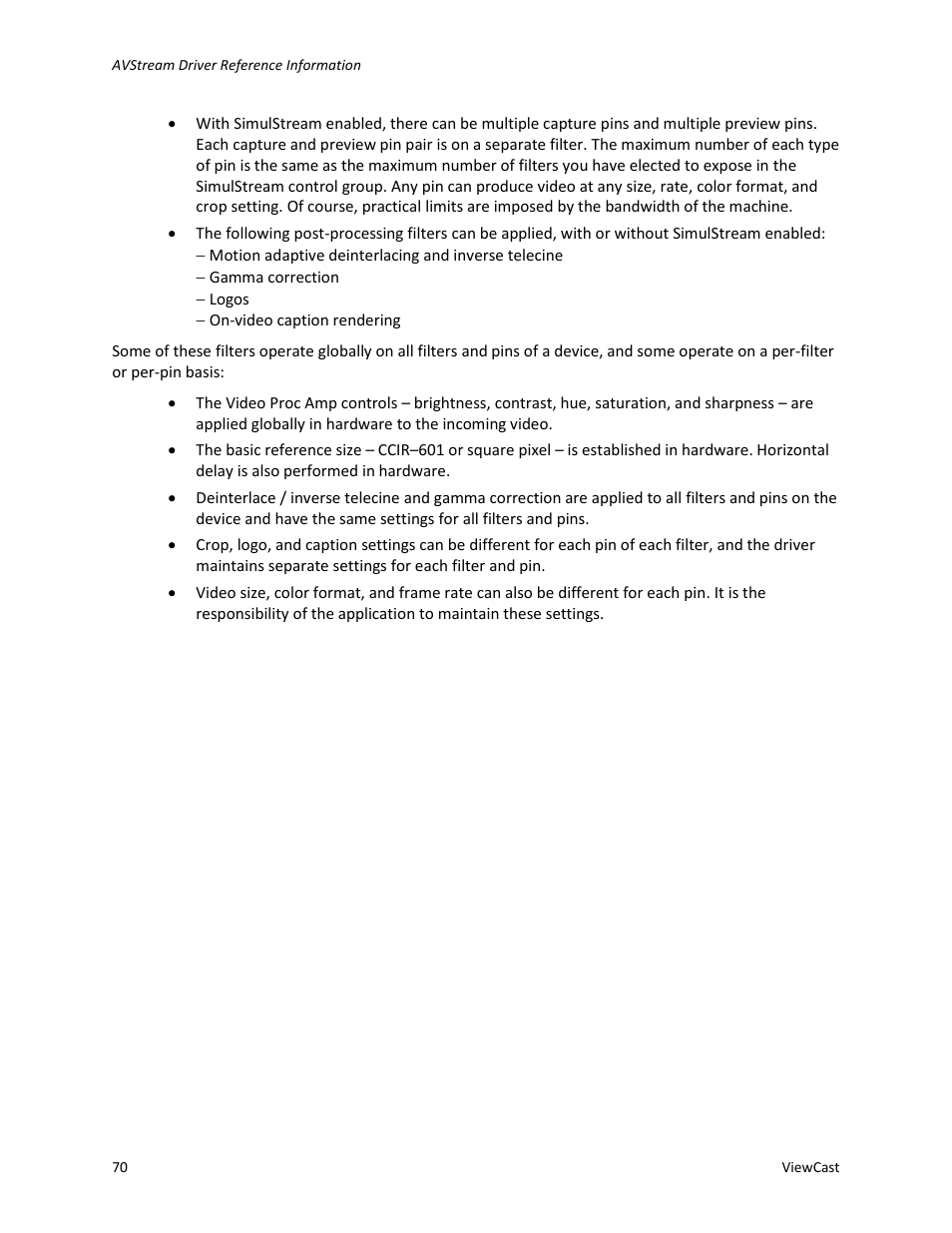 ViewCast Osprey-450e User Manual | Page 76 / 106