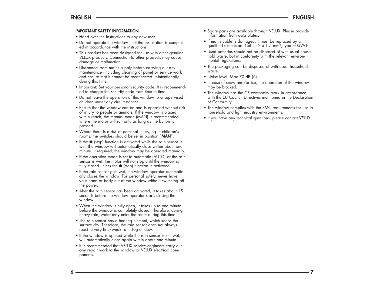 Velux DK-2950 User Manual | Page 10 / 29