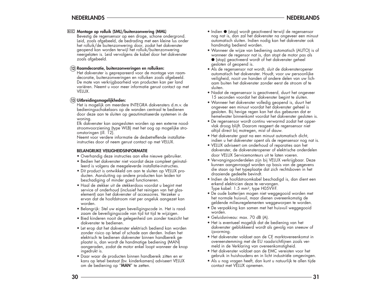 Velux DK-2950 User Manual | Page 22 / 29