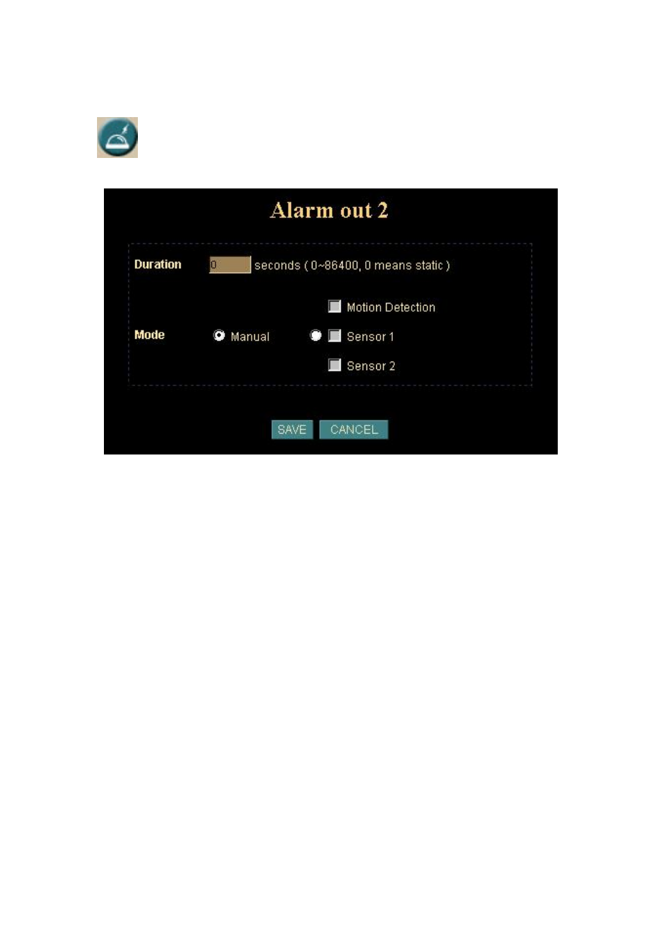 Alarm 2 | Veo Pan and Tilt User Manual | Page 48 / 95