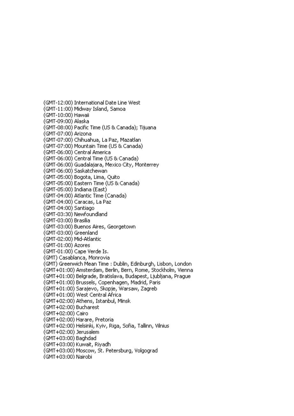Appendix g: time zone table | Veo Pan and Tilt User Manual | Page 89 / 95