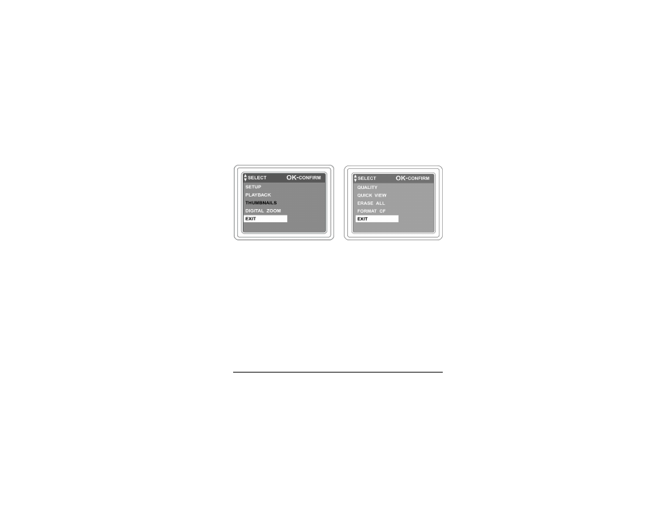 Exiting from the main or setup menu | Veo 1300 User Manual | Page 34 / 70