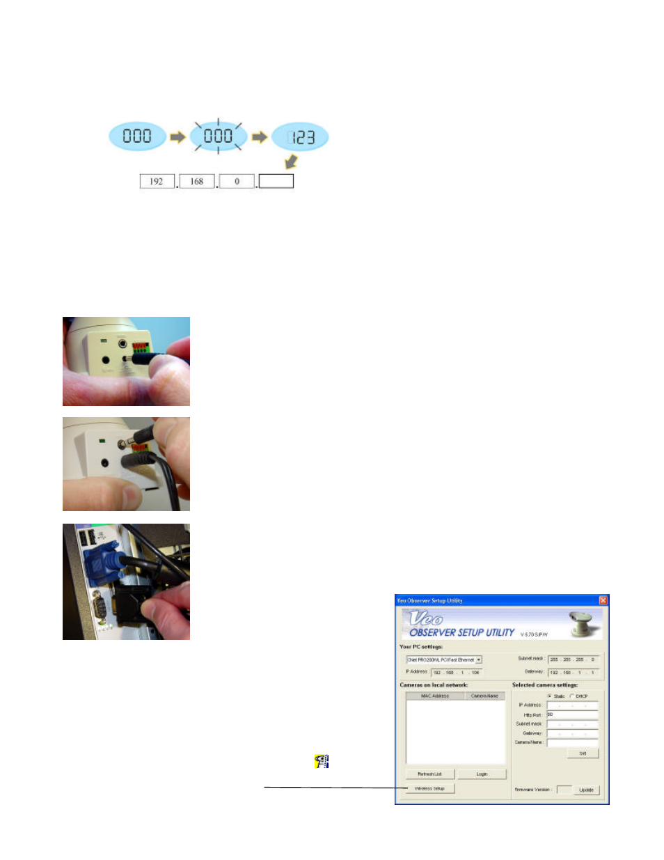 2 hardware setup (wireless observer), 21 wireless parameter setup (wireless observer), 21 wireless parameter setup | Veo 802.11b User Manual | Page 11 / 69