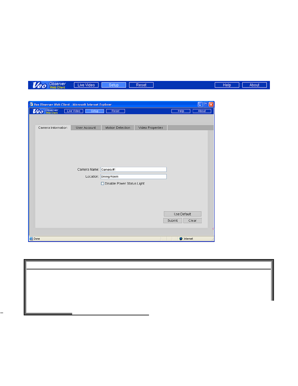 3 camera configuration | Veo 802.11b User Manual | Page 19 / 69