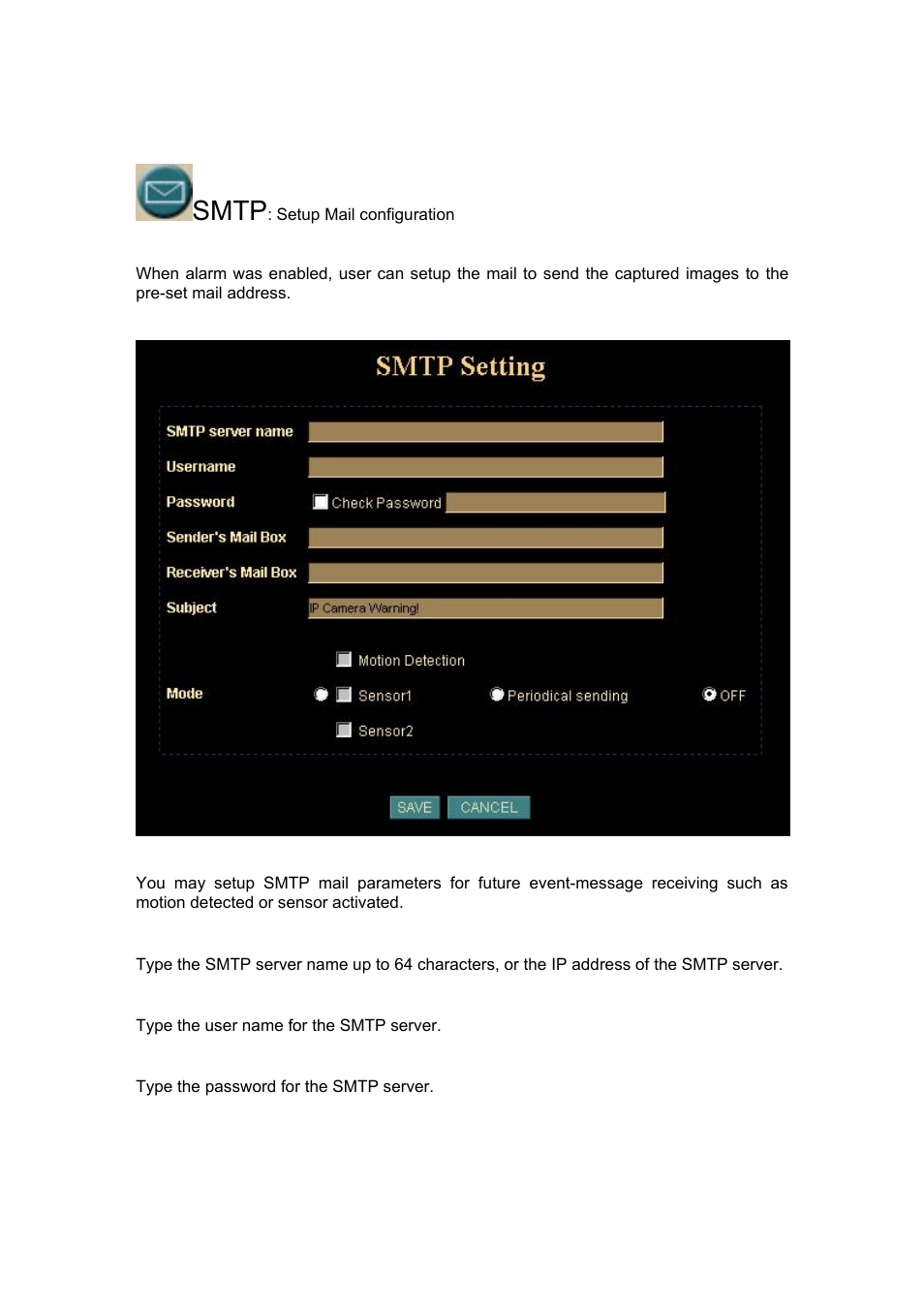 Smtp | Veo Infra-Red User Manual | Page 39 / 83