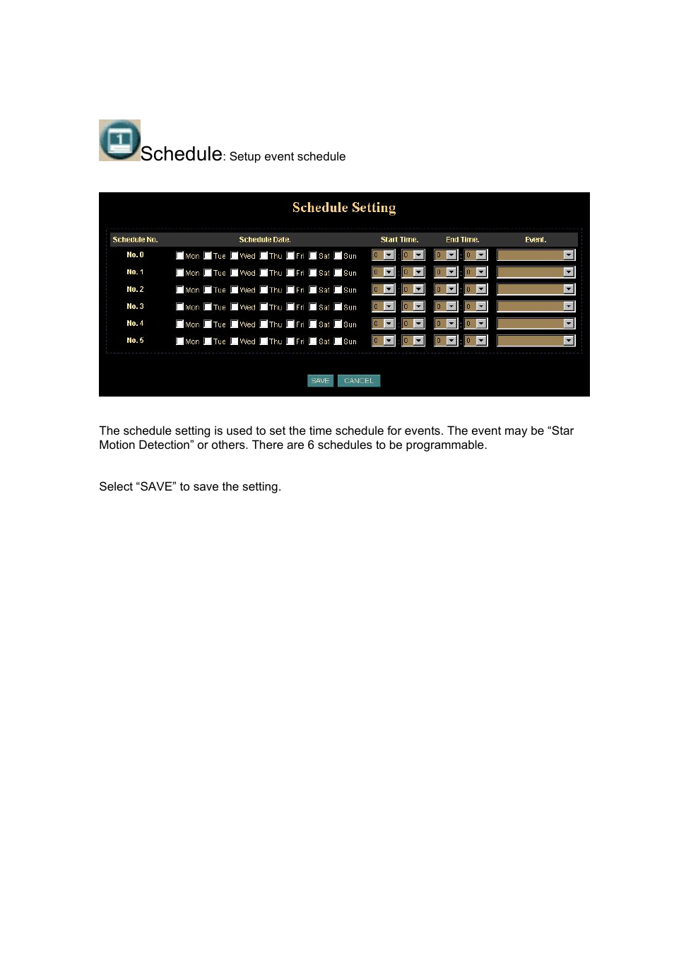 Schedule | Veo Infra-Red User Manual | Page 41 / 83