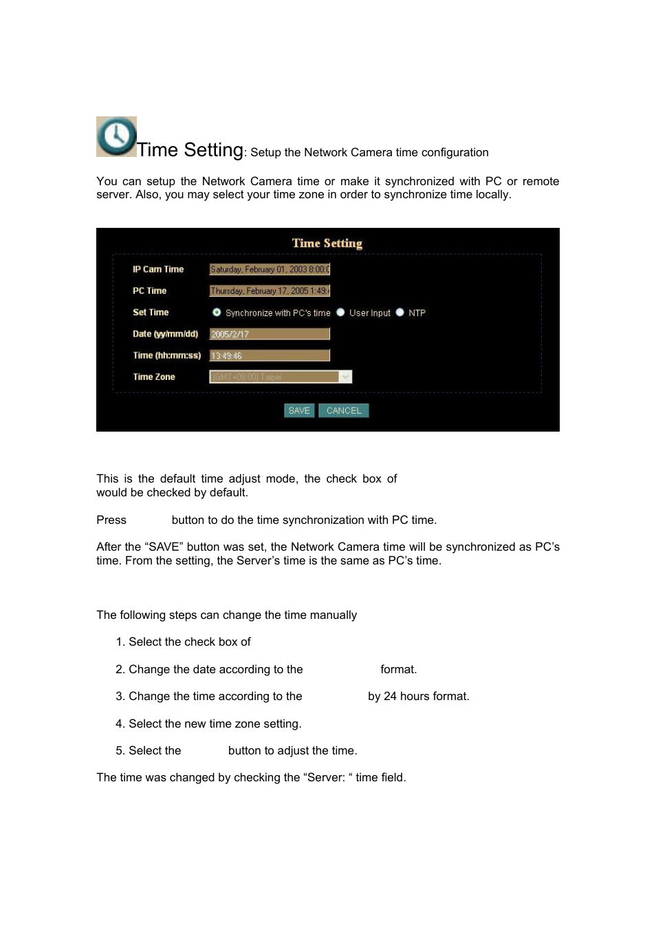 Time setting | Veo Infra-Red User Manual | Page 43 / 83