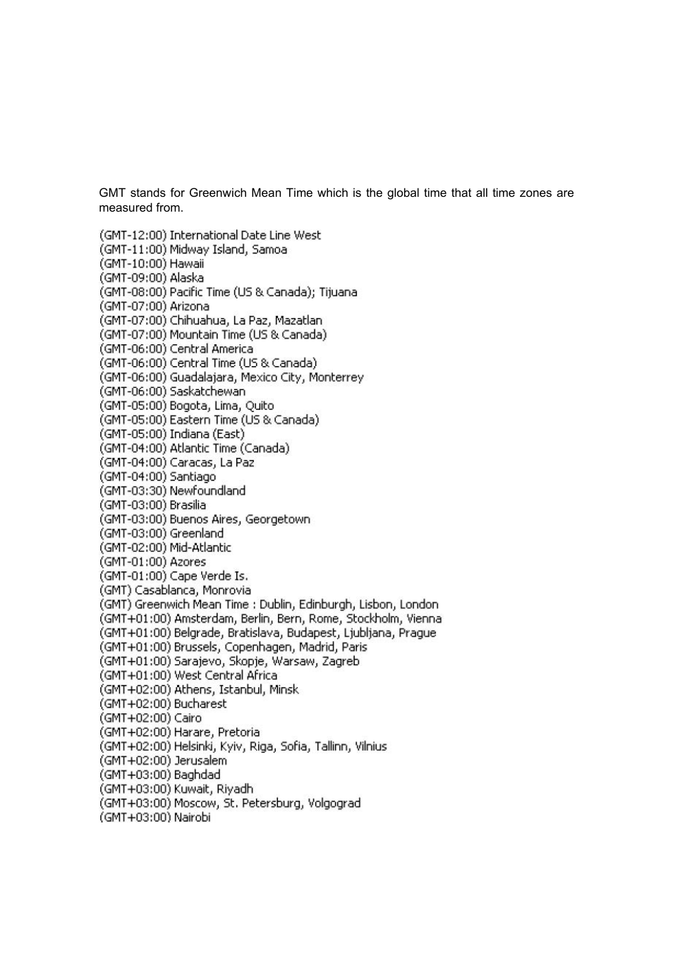 Appendix e: time zone table | Veo Infra-Red User Manual | Page 77 / 83