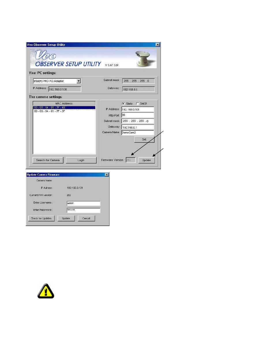 3 updating the camera's firmware, 3 updating the camera’s firmware | Veo Observer User Manual | Page 23 / 65