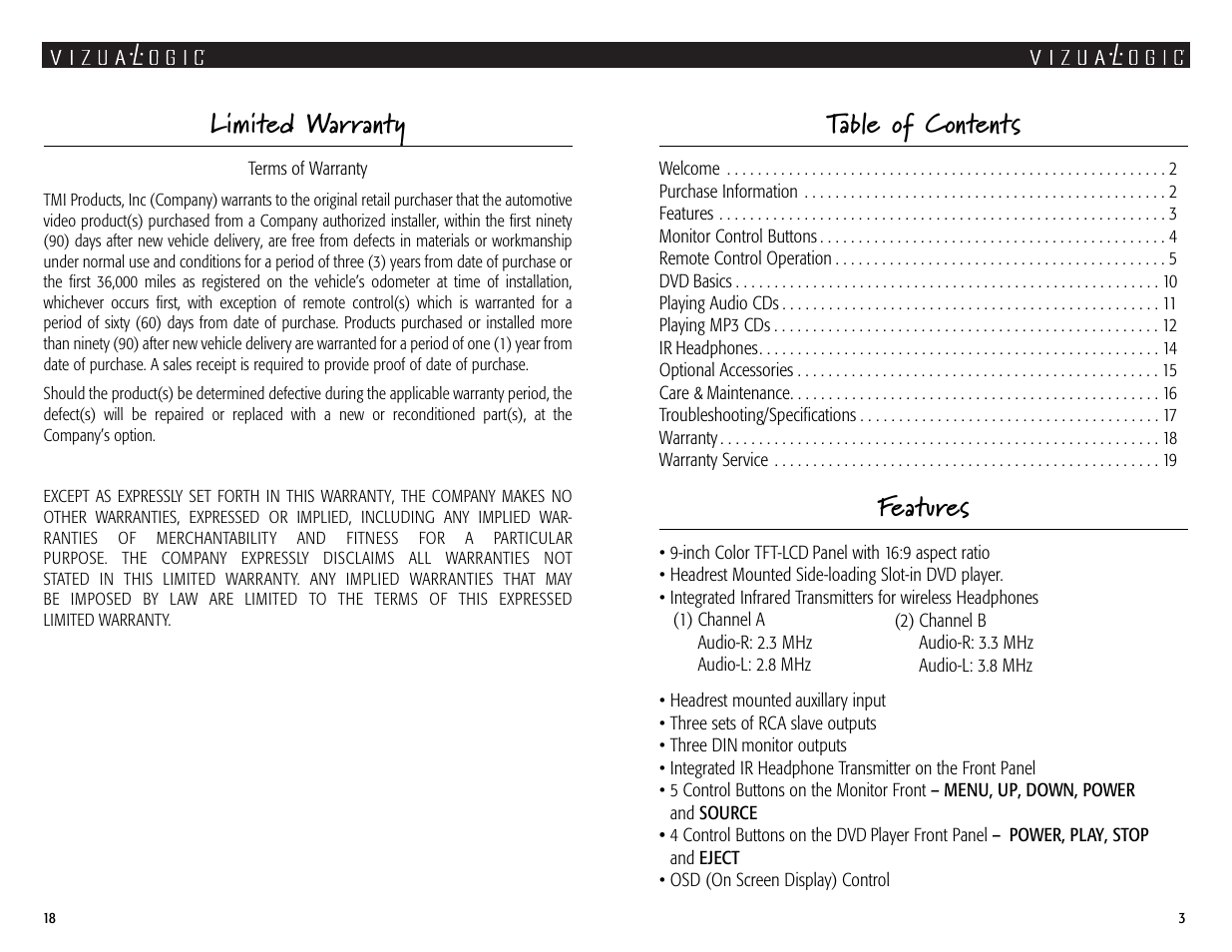 Vizualogic A-2000 User Manual | Page 3 / 10