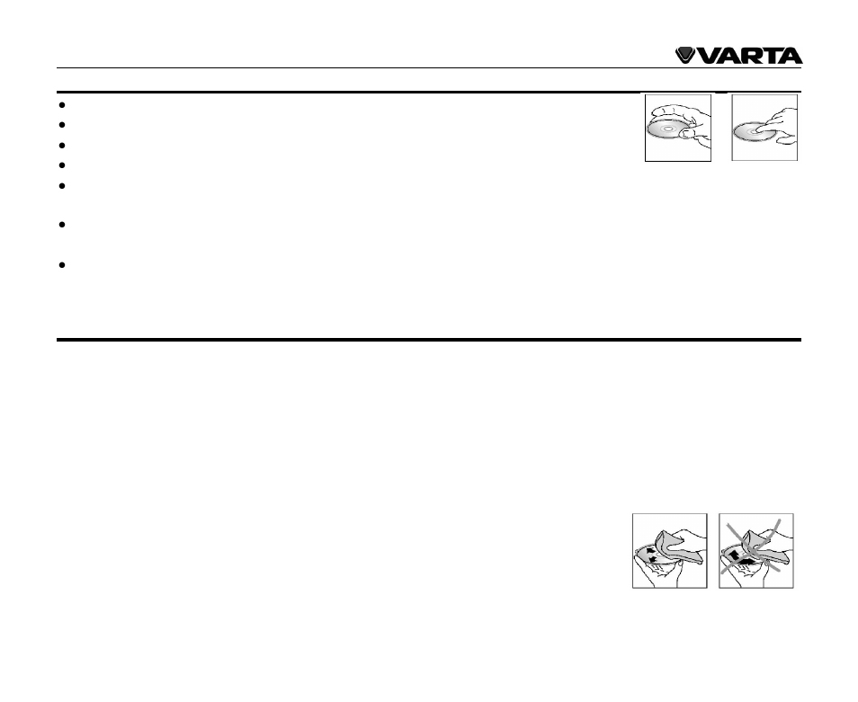 Handling discs, Cleaning | VARTA V-AVD99 User Manual | Page 40 / 89