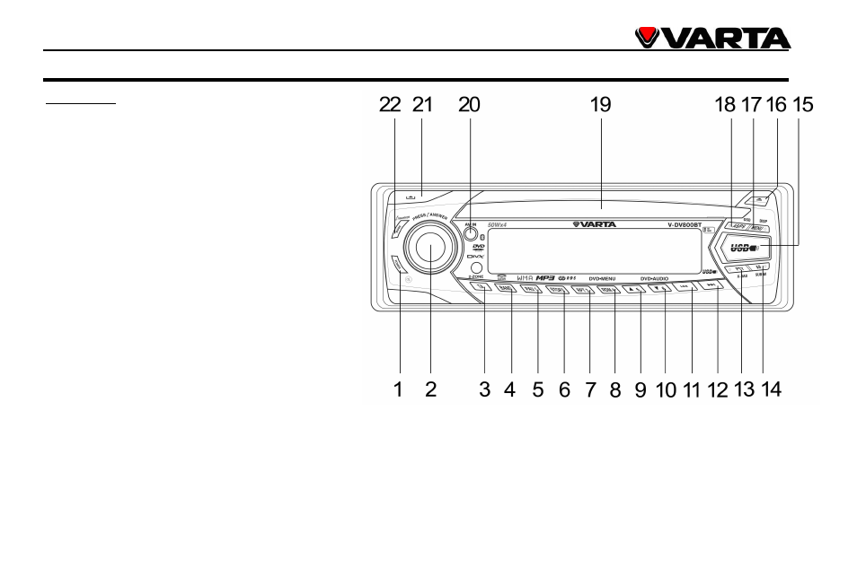 VARTA V-DV800BT User Manual | Page 10 / 106
