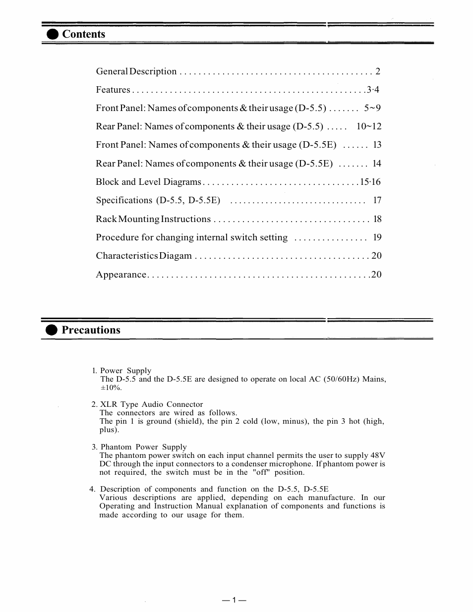 Vizio D-5.5E User Manual | Page 2 / 20