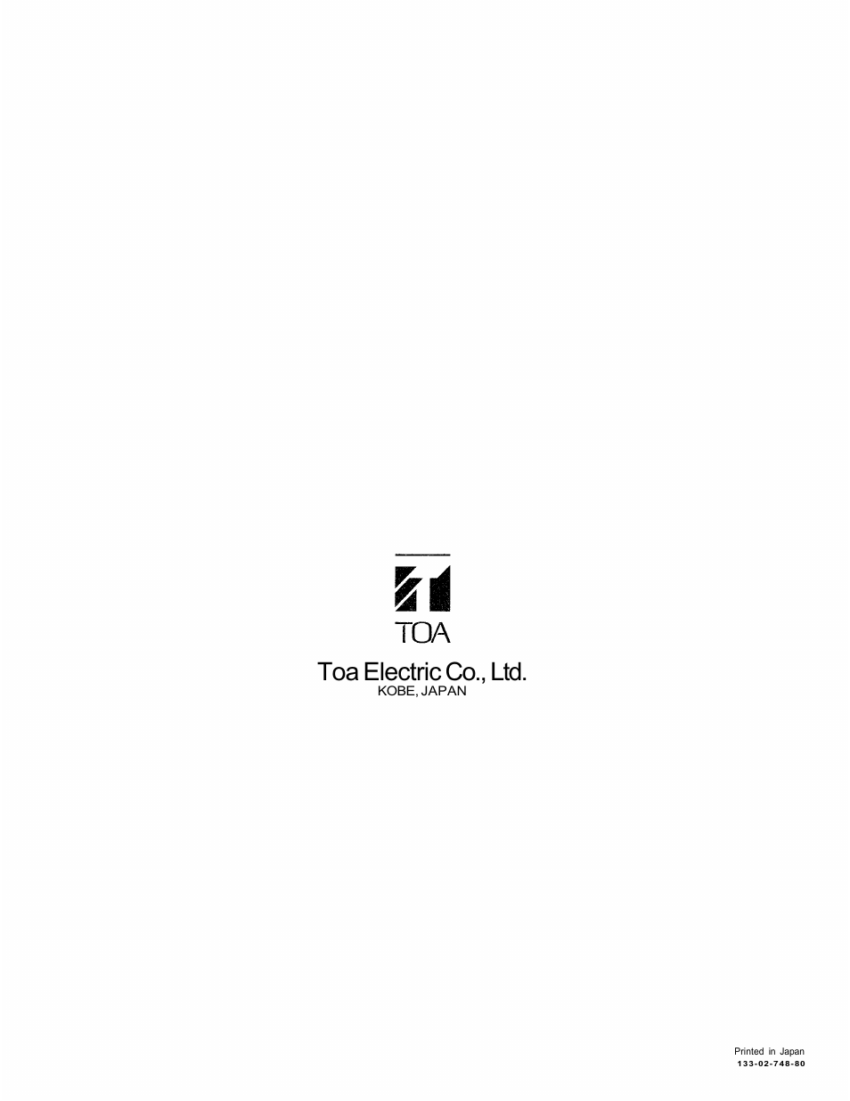 Toa electric co., ltd | Vizio D-5.5E User Manual | Page 20 / 20